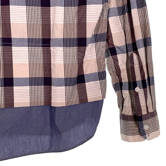 BLACK＆BLUE ブラックアンドブルー リバーシブルシャツ チェック シャンブレー Size 4 福生店