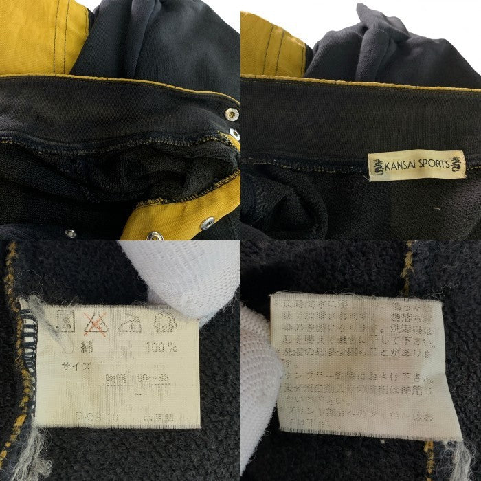 KANSAI SPORTS カンサイスポーツ ハーフスナップ プルオーバースウェット ブラック Size L 福生店