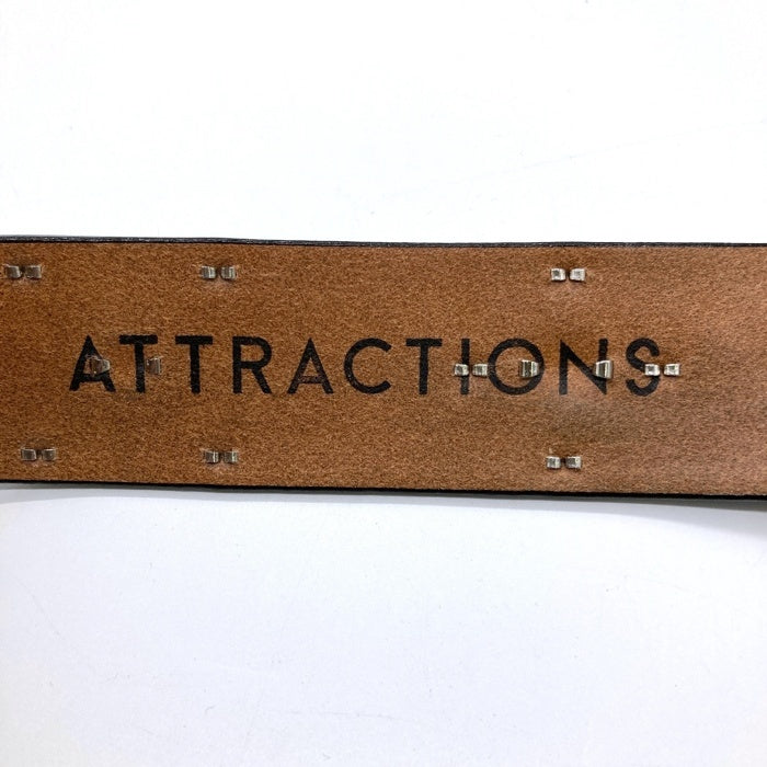 ATTRACTIONS アトラクションズ ACE WESTERN BELTS エースウエスタンベルト A20032 Studded and Jeweled Belt スタッズ ジュエリー ベルト ブラック size34 瑞穂店