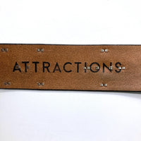 ATTRACTIONS アトラクションズ ACE WESTERN BELTS エースウエスタンベルト A20032 Studded and Jeweled Belt スタッズ ジュエリー ベルト ブラック size34 瑞穂店