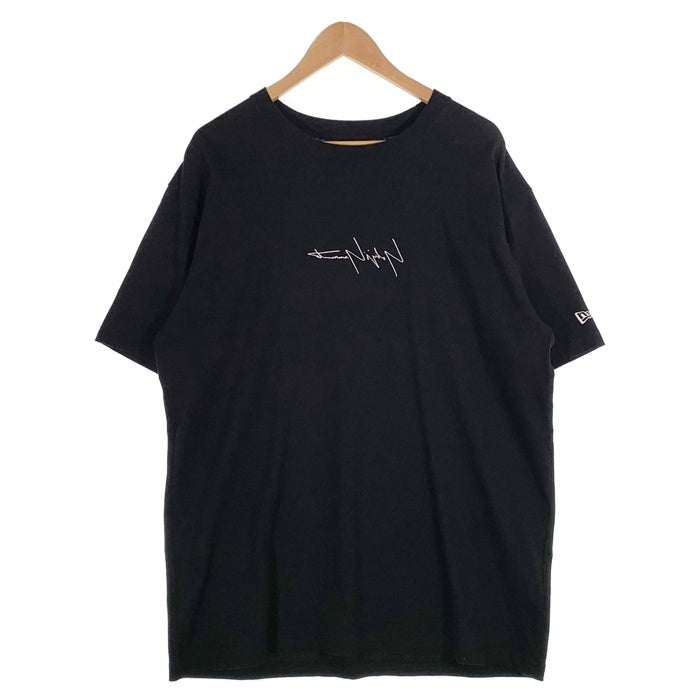 Yohji Yamamoto POUR HOMME ヨウジヤマモトプールオム 20SS New Era ニューエラ ロゴ刺繡 バックプリント Tシャツ ブラック HN-T98-082-1A Size XXL 福生店
