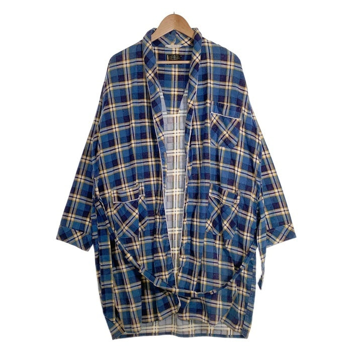 AHM フランネルチェックガウン ブルー US古着 Size M 福生店