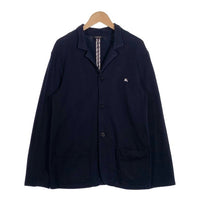 BURBERRY BLACK LABEL バーバリーブラックレーベル コットン 3B テーラードジャケット カジュアル ネイビー BMV79-810-28 Size 2 福生店