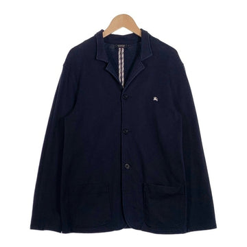 BURBERRY BLACK LABEL バーバリーブラックレーベル コットン 3B テーラードジャケット カジュアル ネイビー BMV79-810-28 Size 2 福生店