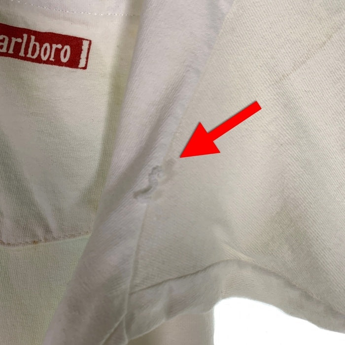Marlboro マルボロ CACTUS RODEO プリントポケットTシャツ ホワイト サボテン Hanes USA製 Size XL 福生店