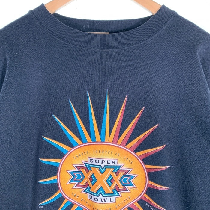 90's NFL Super Bowl XXX 第30回スーパーボール クルーネックスウェット Spectator Sportswear 1996年 チャコール USA製 Size XL 福生店