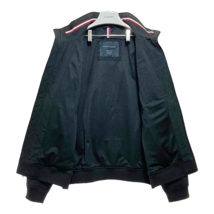 TOMMY HILFIGER トミーヒルフィガー スタンドカラー ジップアップジャケット ブラック 144306 Size L 瑞穂店