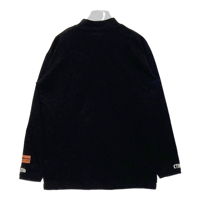 HERON PRESTON ヘロンプレストン モックネック 長袖Tシャツ ブラック sizeM 瑞穂店