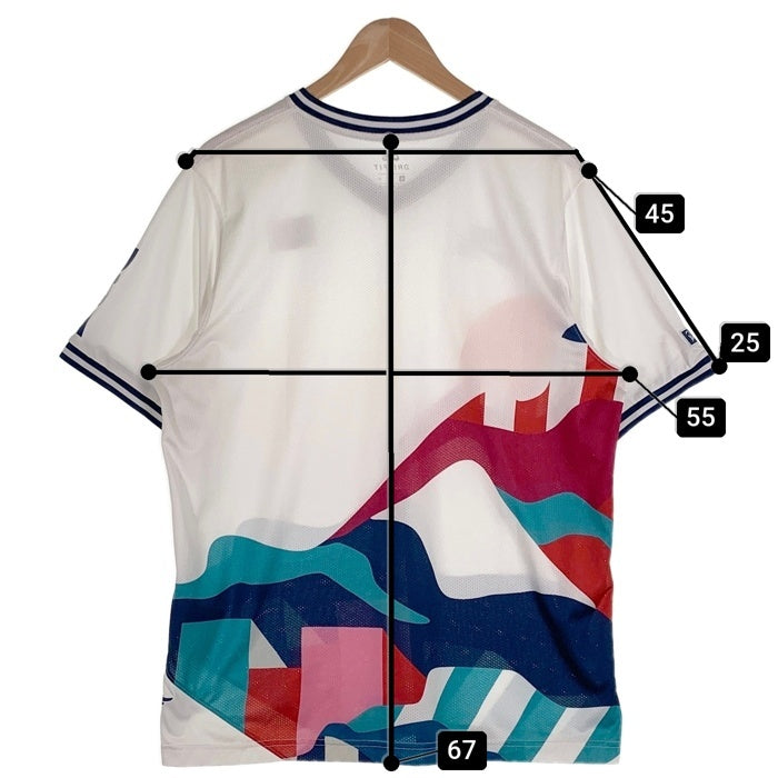NIKE SB ナイキエスビーUSA V NECK JERSEY QS Tee メッシュ ゲーム 半袖  Tシャツ ホワイト CT6072-100 Size XL 福生店