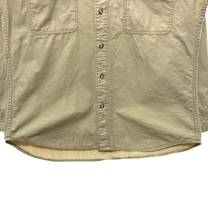 THE NORTH FACE ザノースフェイス リップストップ 長袖シャツ カーキ sizeM 瑞穂店