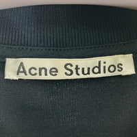 Acne Studios アクネ ストゥディオズ 3367690004 ロゴプリント モックネック ストレッチ 半袖Tシャツ ブラック sizeM 瑞穂店