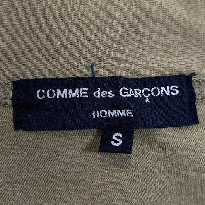 COMME des GARCONS HOMME コムデギャルソンオム 17SS コットン ナイロン カーディガン バックプリント カーキ HS-T026 Size S 福生店