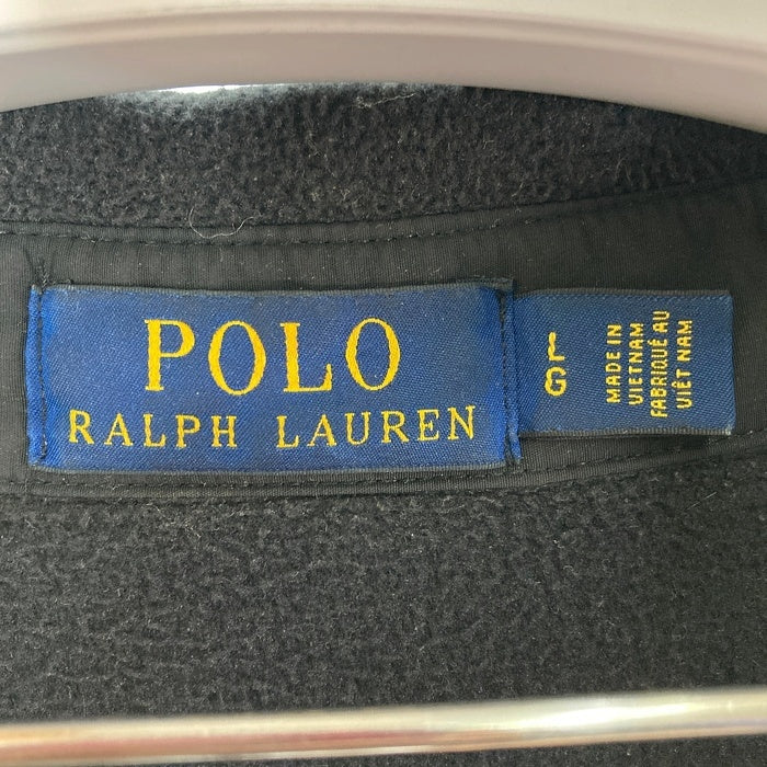 POLO RALPH LAUREN ポロラルフローレン ジップアップ フリースジャケット スウィングトップ ブラック SizeL 瑞穂店