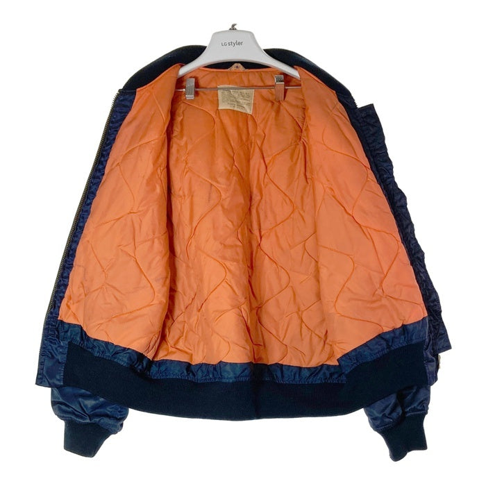 HOUSTON ヒューストン 90's MA-1 TALONジップ ネイビー size42 瑞穂店