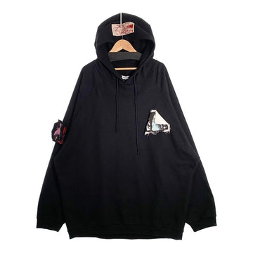 RAF SIMONS ラフシモンズ 20SS Oversized Hoodie オーバーサイズ プルオーバースウェットパーカー ブラック パッチ ピン 201-175 Size M 福生店