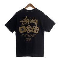 STUSSY ステューシー SWAGGER スワッガー 12周年 ダイス 半袖 Tシャツ ブラック ゴールド メキシコ製 Size M 福生店