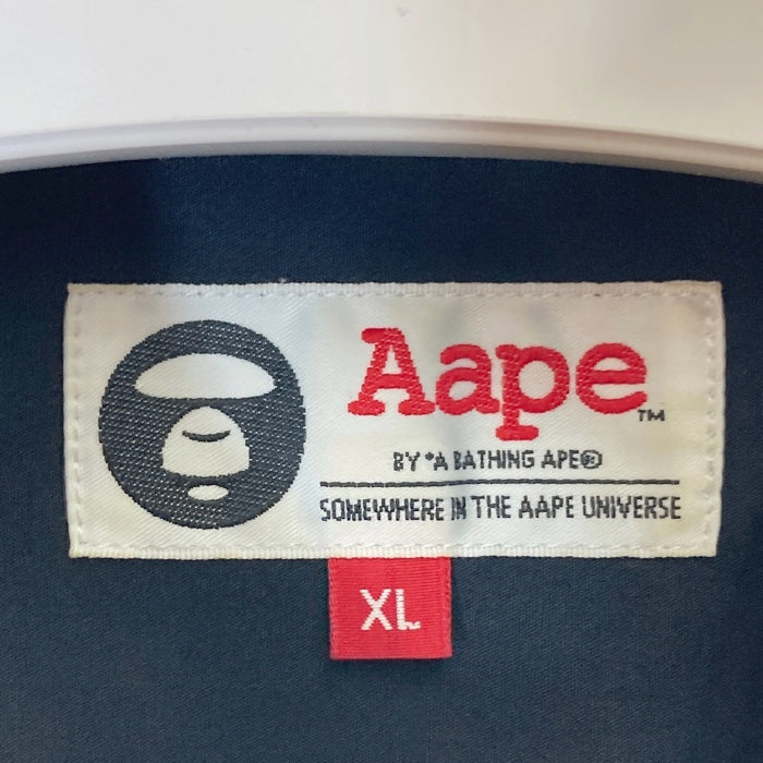 AAPE エーエイプ AAPSRM8317XXC UNVS GRAPHIC SHIRT UNVS グラフィック シャツ ブラック sizeXL 瑞穂店