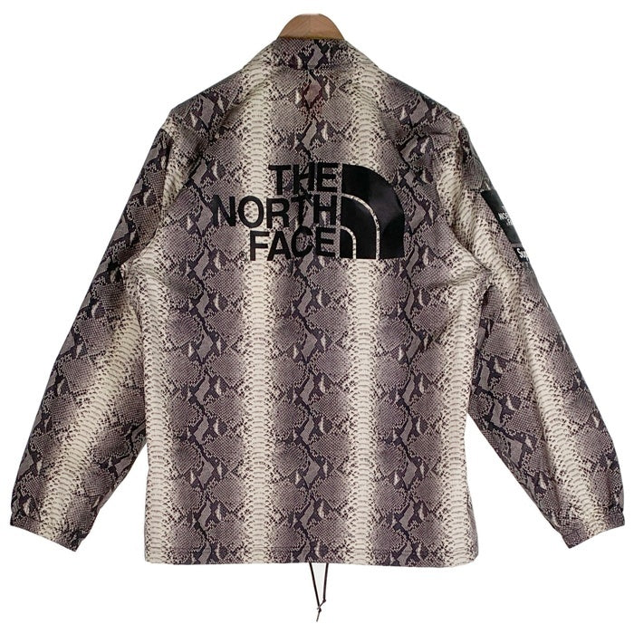 SUPREME シュプリーム 18SS THE NORTH FACE ノースフェイス Snakeskin Taped Seam Coaches Jacket スネークスキン テープドシーム コーチジャケット ブラック NP11803I Size L 福生店
