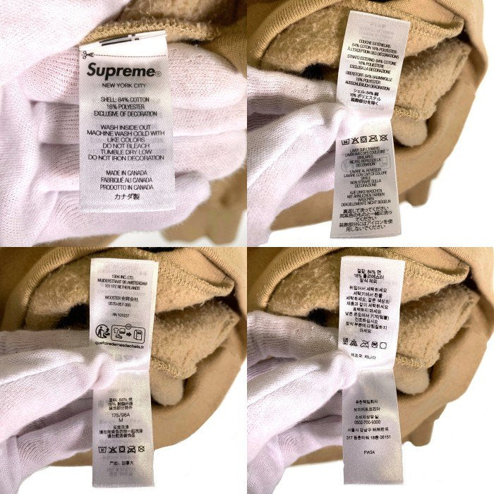 SUPREME シュプリーム 24FW Collegiate Half Zip Pullover カレッジ ハーフジップ プルオーバースウェット ベージュ Size M 福生店