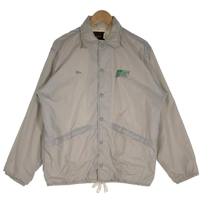 80's Pla-Jac by Dunbrooke ダンブルック ナイロンコーチジャケット ホワイト USA製 Size 40-M-42 福生店