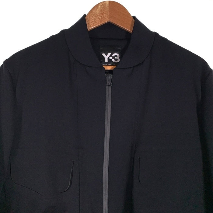 Y-3 ワイスリー ボンディングジップアップブルゾン ナイロン ポリウレタン ブラック CE8894 05/17 Size M 福生店