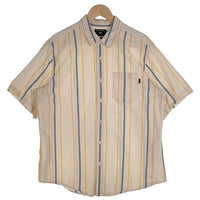 DOCKERS ドッカーズ Mens Regular Fit Short Sleeve Ultimate Shirt レギュラーフィット 半袖 シャツ ストライプ 55769-0226 Size L 福生店