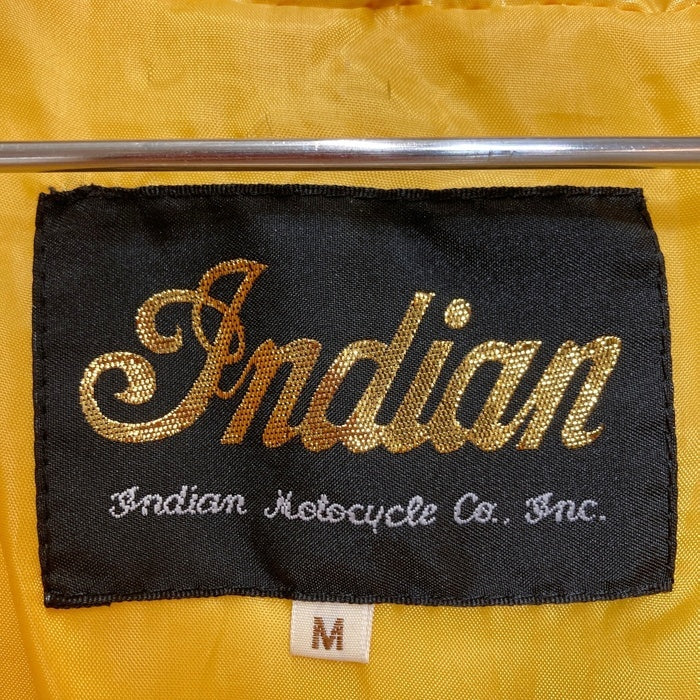 Indian® Motorcycleインディアンモトサイクル レーシング ダウンジャケット イエロー Size M 瑞穂店