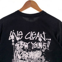 00's STUSSY ステューシー 半袖 Tシャツ ブラック ホワイト メキシコ製 Size M 福生店