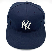 90's~ MLB ニューヨーク・ヤンキース スナップバックベースボールキャップ ネイビー USA製 ANNCO 福生店
