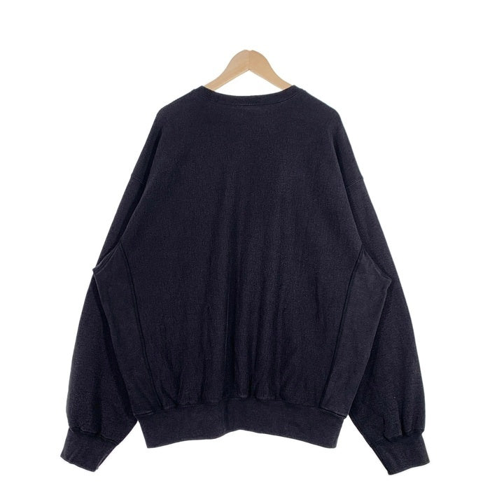 SUPREME シュプリーム 25SS Washed Box Logo Crewneck ウォッシュドボックスロゴクルーネックスウェットトレーナー ブラック Size XXL 福生店