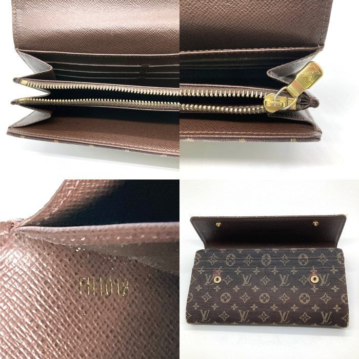 LOUIS VUITTON ルイヴィトン M95234 モノグラムミニラン ポルトフォイユサラ 二つ折り 長財布 ブラウン 瑞穂店