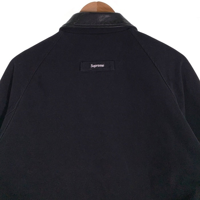 SUPREME シュプリーム 20AW Leather Collar Work Jacket レザーカラー ワークジャケット ブラック Size L 福生店