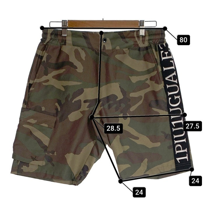 1piu1uguale3 ウノピュウノウグァーレトレ SPORT THESAINT MAFIA ONESIDE CARGO SHORTS カモフラージュ カーゴショートパンツ コットンナイロン Size 5 福生店
