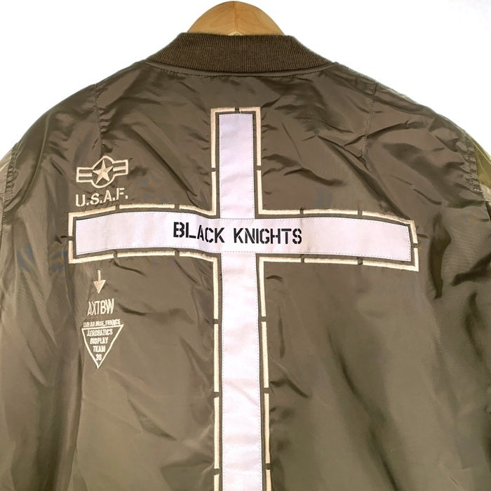 AVIREX アヴィレックス BLACK KNIGHTS MA-1 フライトジャケット 中綿 オリーブ 6152158 Size 2XL 福生店