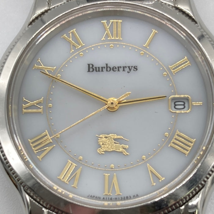 Burberrys バーバリーズ A114-H07383 ソーラー腕時計 ステンレス 文字盤ホワイト 瑞穂店