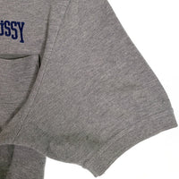 STUSSY ステューシー 刺繍 半袖 ポロシャツ グレー Size M 福生店