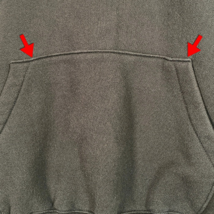 ESSENTIALS エッセンシャルズ リフレクターロゴプリント プルオーバースウェットパーカー ブラック Size L 福生店