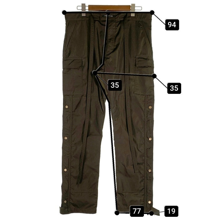 FEAR OF GOD フィアオブゴット SIXTH COLLECTION NYLON CARGO PANTS ナイロンカーゴパンツ オリーブ FG10-012 Size L 福生店