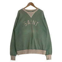 SAINT MICHAEL セントマイケル SWEAT SHIRT FELT クルーネックスウェット グリーン SM-S22-0000-040 Size L 福生店