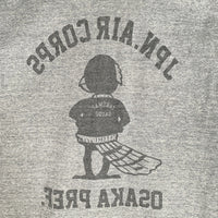 SAMURAI JEANS サムライジーンズ JPN.AIR CORPS OSAKA PREF. 半袖 プリント Tシャツ グレー SizeL 福生店