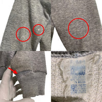 70’s Healthknit ヘルスニット ダブルフェイス 裏サーマル ジップアップスウェットパーカー グレー USA製 Size XL(50-52) 福生店