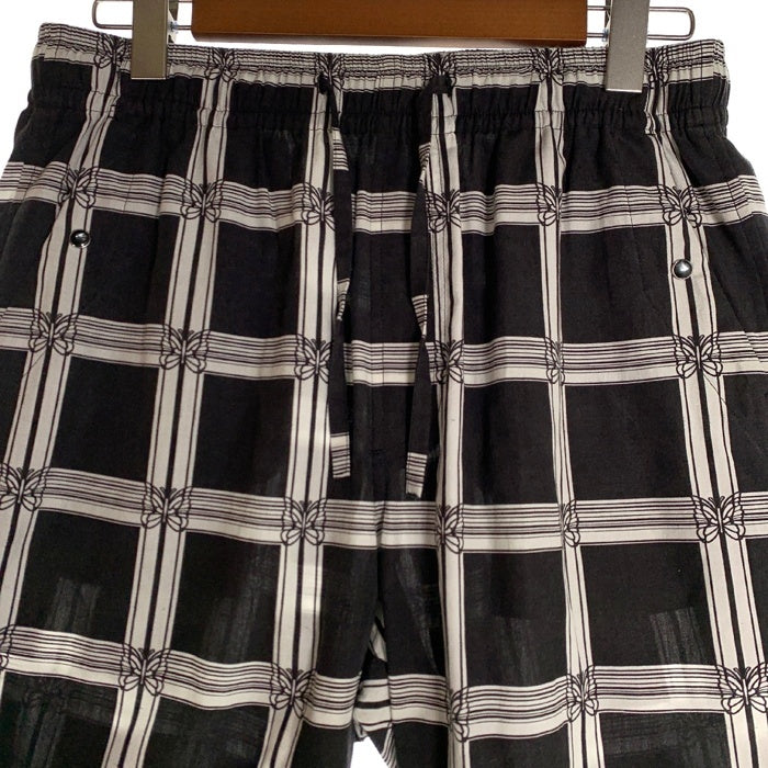 Needles ニードルズ String Cowboy Short R/C Lawn Cloth ストリングカウボーイショーツ レーヨン コットン ショートパンツ ブラック MR181 Size M 福生店