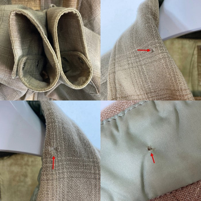 PENDLETON ペンドルトン 80's 白タグ ウール オンブレチェック ウエスタンシャツ ブラウン×ベージュ sizeL 瑞穂店
