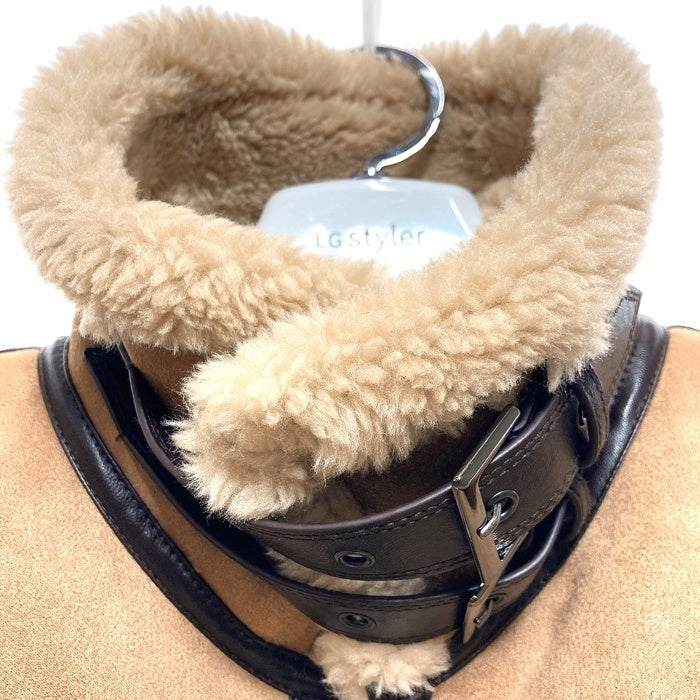 HIDE AND SEEK ハイドアンドシーク B-3 JACKET フェイクムートン フライトジャケット ベージュ HJ-110122 Size M 瑞穂店