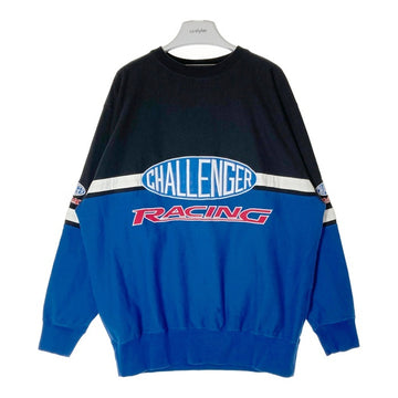 CHALLENGER チャレンジャー CMC RACING SWEAT レーシング スウェットトレーナー ブラック×ブルー sizeL 瑞穂店