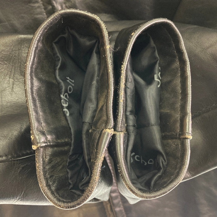 Schott ショット AT101 シングルライダースジャケット ブラック size40※ライナー欠品・裏地脇ダメージ有 瑞穂店