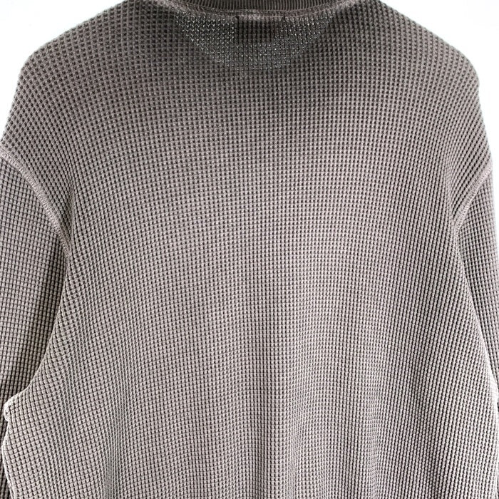 DIESEL ディーゼル S-GINAFY プリントサーマルカットソー ワッフル グレー ガーメントダイ A11253 Size L 福生店