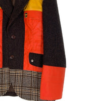JUNYA WATANABE COMME des GARCONS MAN ジュンヤワタナベ コムデギャルソンマン ツイード 2B 切替 テーラードジャケット マルチカラー WF-J004 AD2020 Size S 福生店