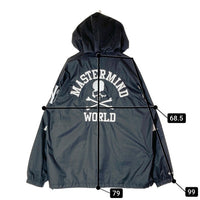 mastermind JAPAN マスターマインドジャパン OJZP7531-CLBYYPPPBLCK WORLD mitchell&ness LIGHTWEIGHT ANORAK COLLAB ライトウェイト アノラック パーカー ブラック sizeXL 瑞穂店