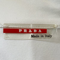 PRADA SPORT プラダスポーツ ハーフジップ ポロシャツ クリーム レーヨン ナイロン Size S 福生店